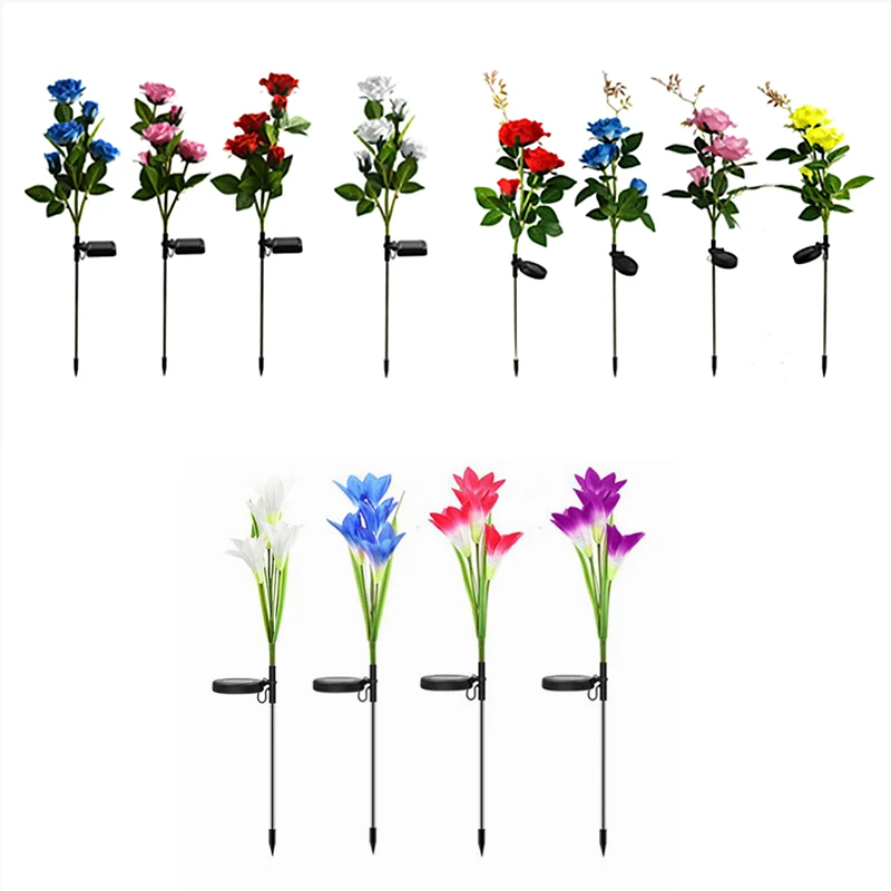 Светодиодный садовый фонарь на солнечной батарее