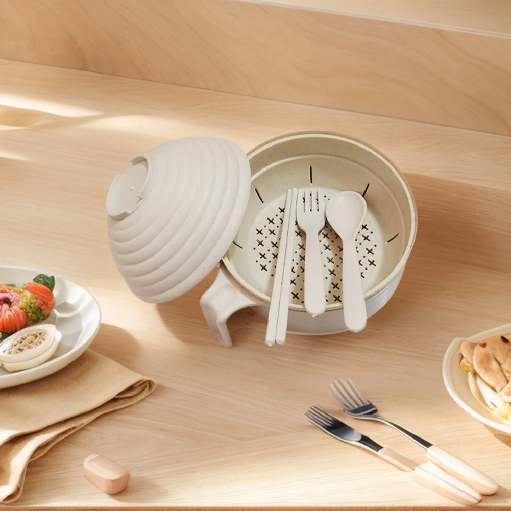 Миска для лапши в микроволновой печи с ложкой палочками еды вилкой набор мисок