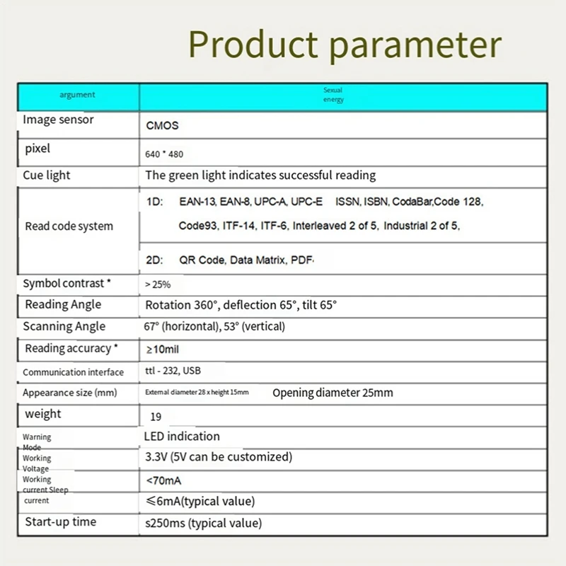 GM861XS UART/USB небольшой сканер двигателя встроенный декодер штрих-кода QR-код