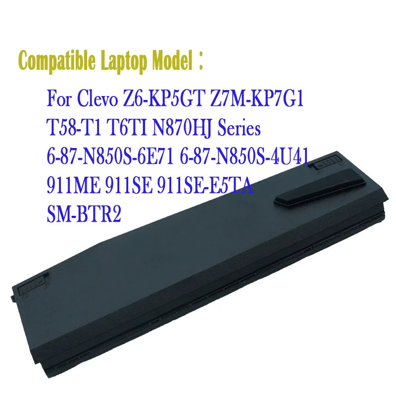Фото N850BAT-6 Аккумулятор для ноутбука CLEVO N850 N850HC N850HJ N870HC N870HJ1 N850HN HASEE Z7M-KP7G1 Z7M-KP7S1 Z7M-KP7GT 11,1 В 62 Втч №5