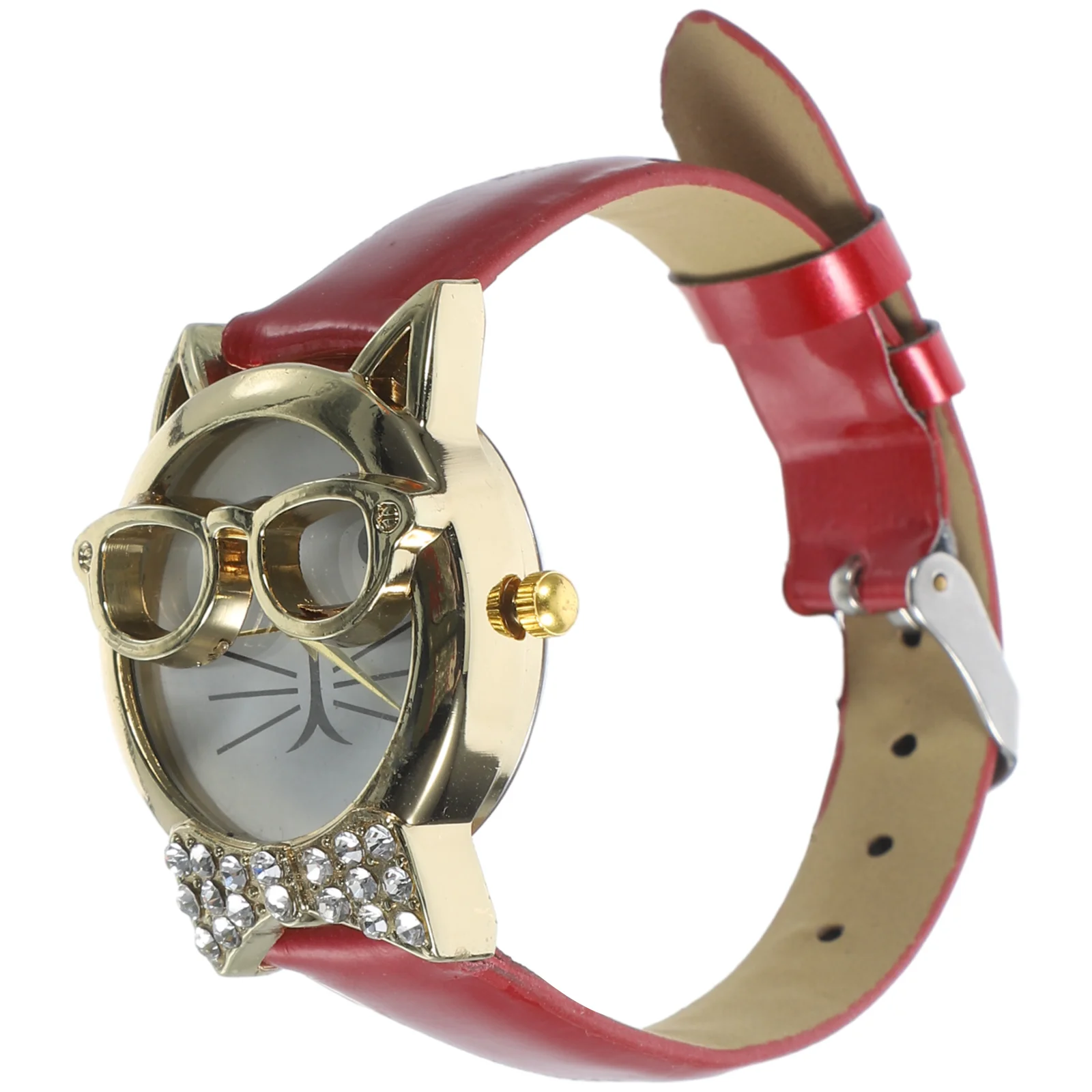 Наручные очки часы с изображением кота детский подарок наручные украшение