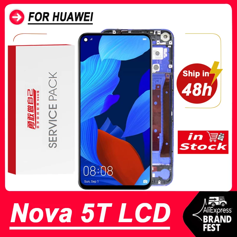 Качество ААА/Оригинал 6 26 ''ЖК дисплей экран Замена для Huawei Nova/5T ЖК-дисплей с