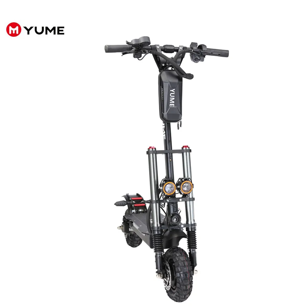 

YUME US and EU ready to ship Two wheels 52v 23.4ah battery electric scooter 2400w double motor adult scooter 10 inch wide wheel