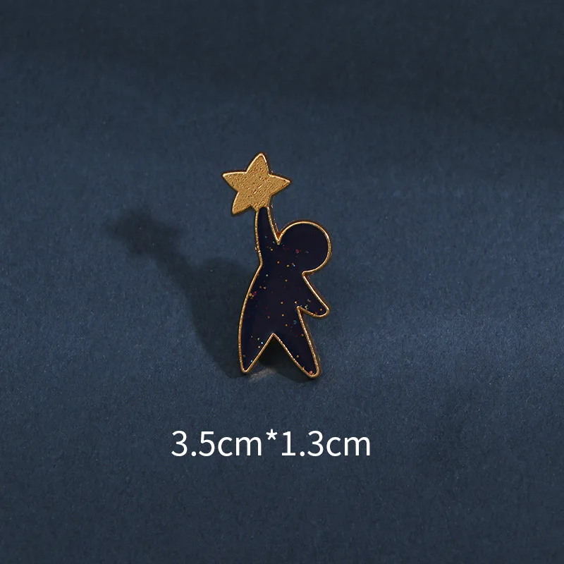 

Holding Up Star Villain Brooch Lapel Button Pin Accessories Fashion Brooch Jewelry Men's and Women's Clothes Bag Decoration