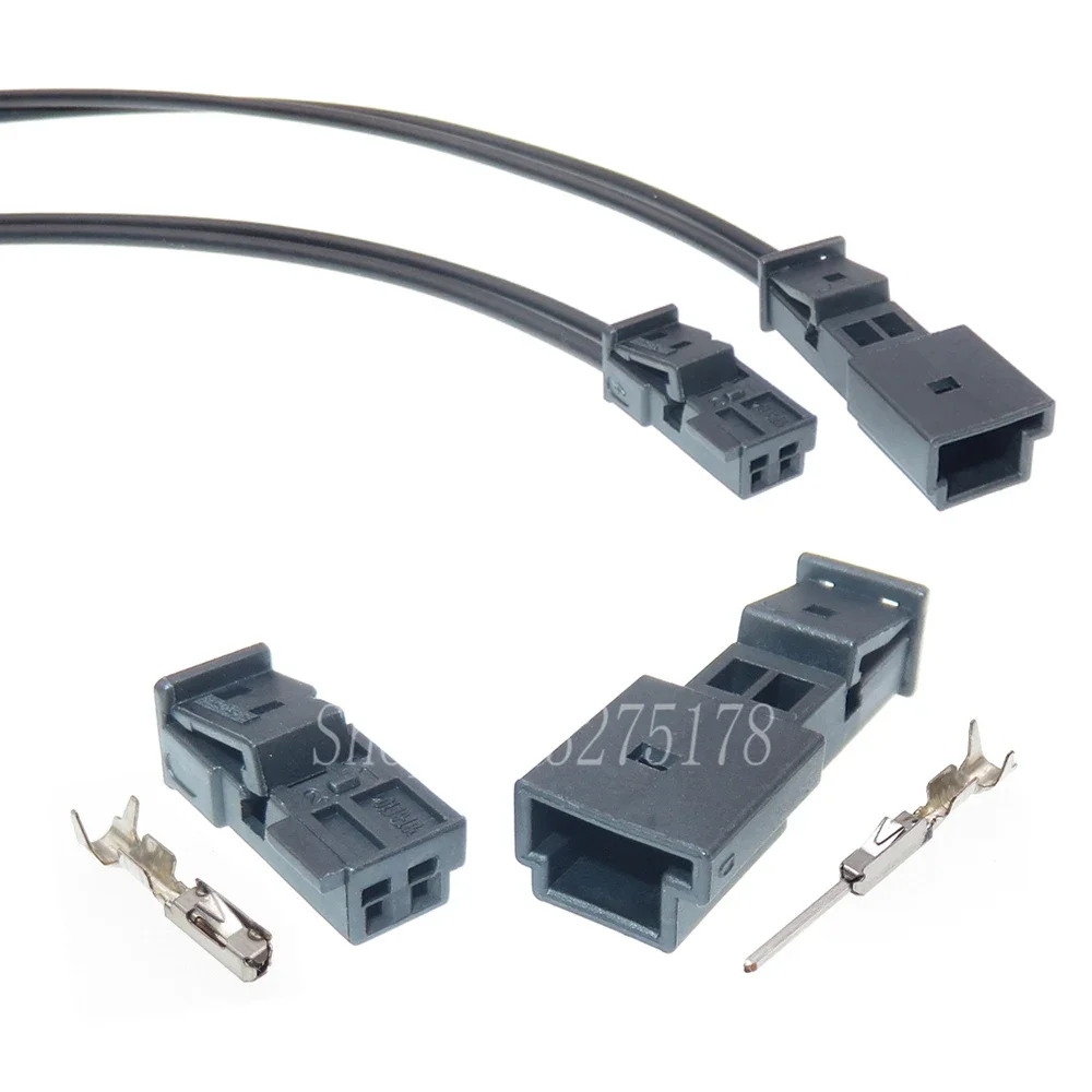 

Автомобильный коннектор для VW Audi, 1 комплект, 2 контакта, 1-968699-1, 1-1718333-1