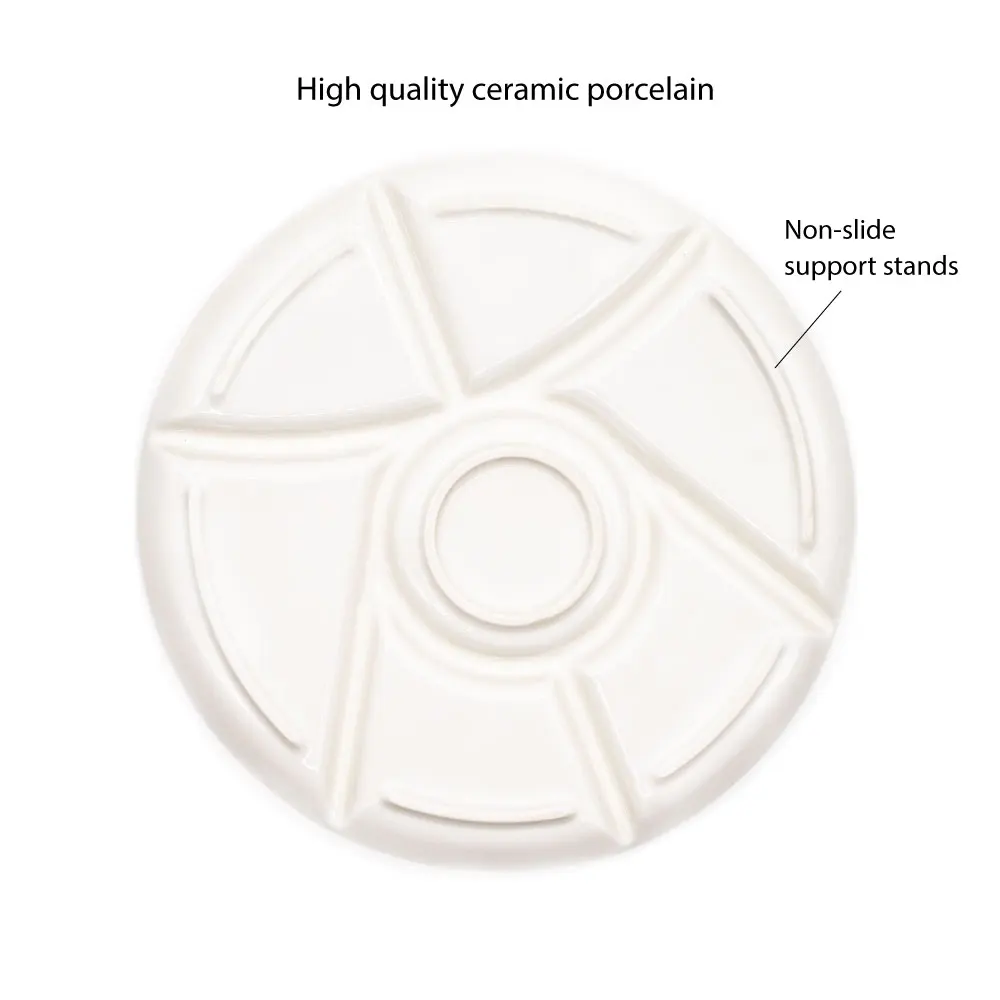 Artsecret 7-луночная фарфоровая керамическая палитра красок для смешивания цветов