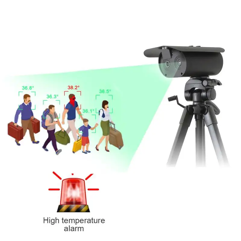 

Face Recognition Thermal Camera walk through Multi person temperature & attendance measurement thermal Screening access control