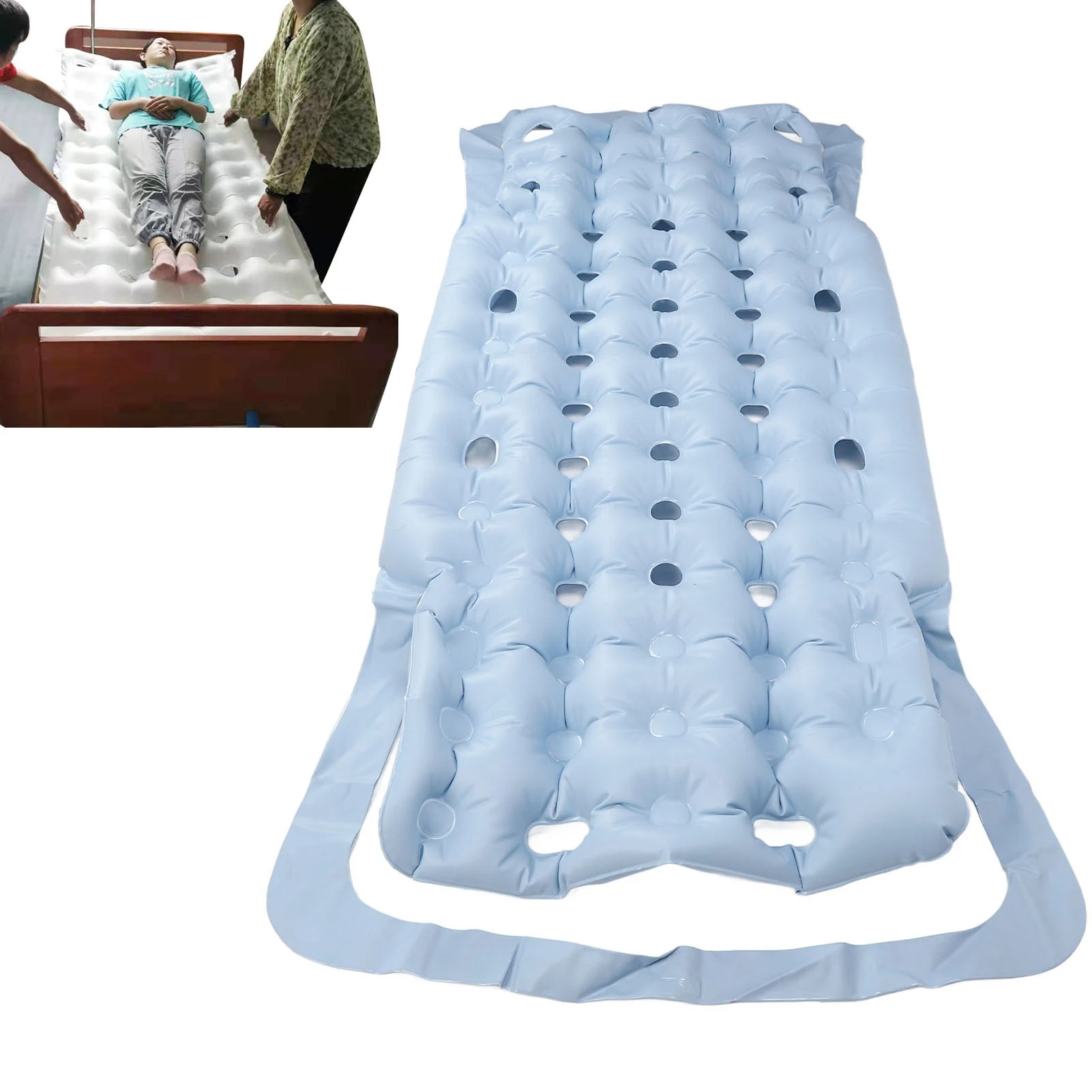 Матрас давления газа 24 отверстия Предотвращение болей Fixable Body Relax Надувной матрас