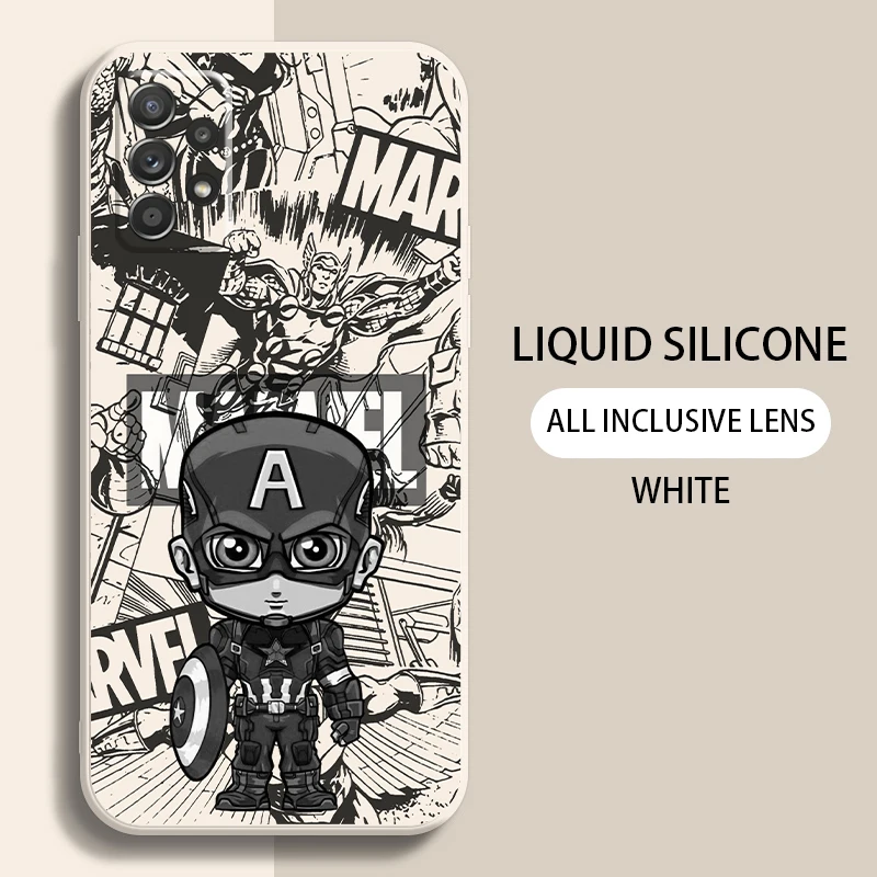 Милый чехол для телефона с капитаном Америка Железным человеком Samsung A70 A51 A50 A42 A32