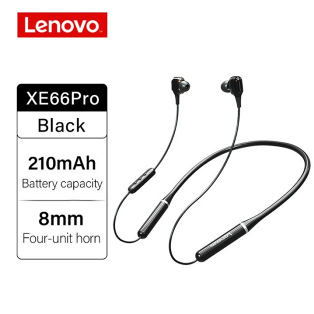 

2022 New Original Lenovo XE66 Pro Bluetooth5.0 Earphone Neck Hanging Wireless IPX5 Waterproof Noise Reduction For Exercising