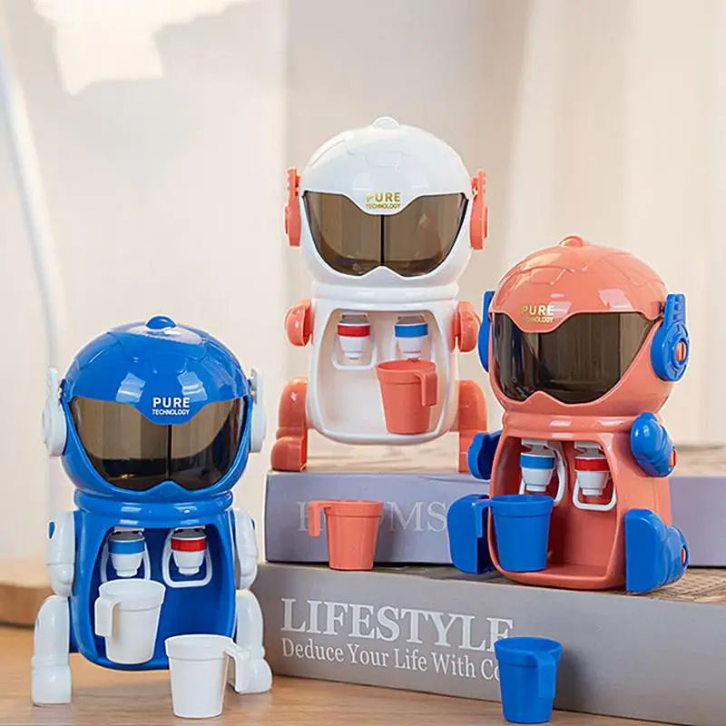 

Mini Water Dispenser Small Robot Shaped Drink Machine Toy Cute And Safe Cartoon Water Drinking Toy Christmas And Children's Day