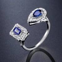fashion romantic bridal wedding ring exquisite personality adjustable zircon rings for women party jewelry valentines day gift