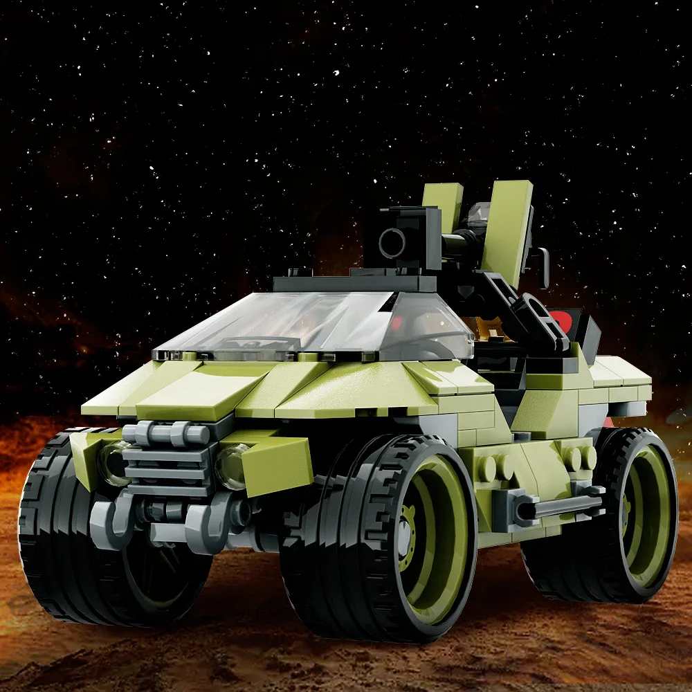 Игровая серия Warthog Колесница Строительные блоки MOC Haloed Warthdog M12G1 Легкий