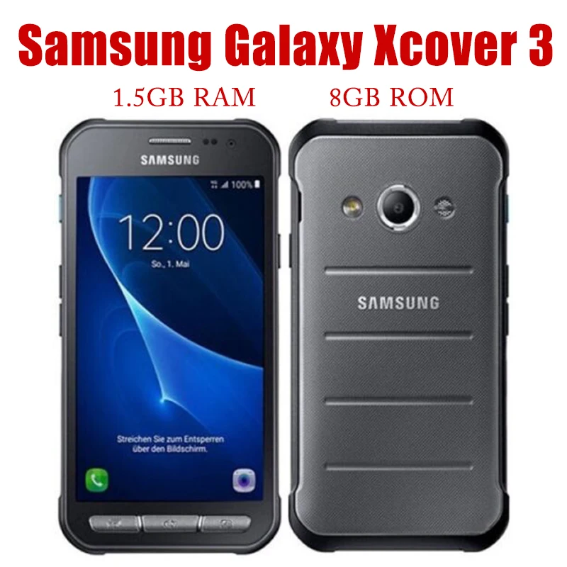 

Samsung Galaxy Xcover 3 смартфон, экран 4,5 дюймов, четырёхъядерный, 1,5 ГБ ОЗУ 8 Гб ПЗУ