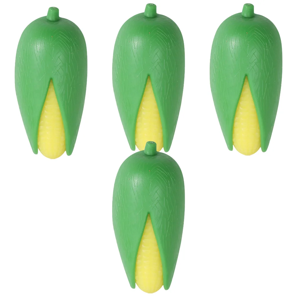 

4 Pcs Adorable Corn Shaped Toys Cartoon Compact Stretchy Birthday Party Favors Tpr Vegetable Squeeze Stress