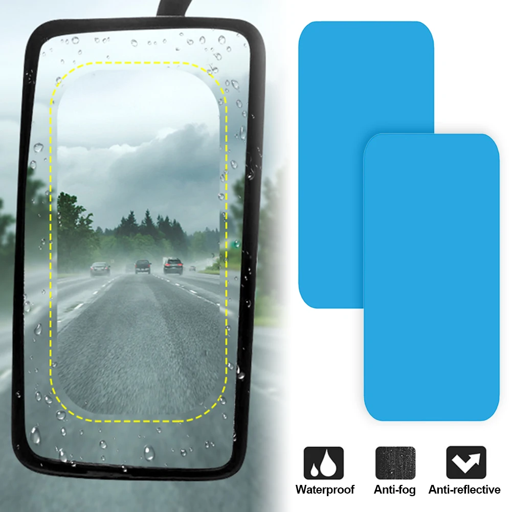 

2 шт., непромокаемая пленка для зеркала заднего вида