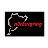3x5 ft germany nurburgring circuit flag polyester printed racing car banner for decor