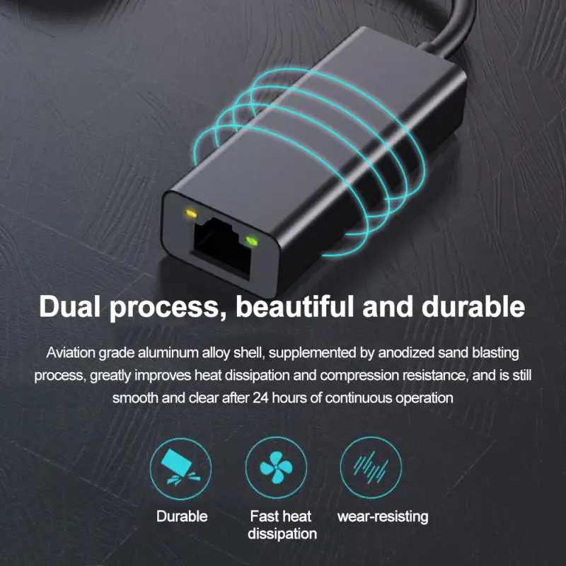 Фото Ethernet-адаптер Type-C к RJ45 гигабитная сетевая карта 10/100 Мбит/с Интернет-кабель для Ethernet-адаптер Type-C к RJ45 гигабитная сетевая карта 10/100 Мбит/с Интернет-кабель для