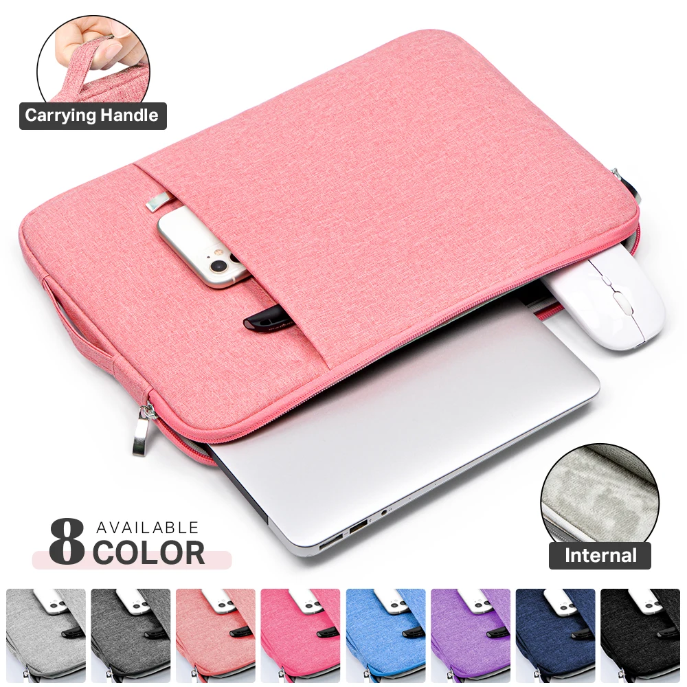 

Notebook Laptop Sleeve Case Waterproof 11 12 13 14 15 15.6inch For Xiaomi HUAWEI HP Dell Macbook Carrying Bag Cover Accessories