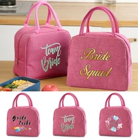 lunch carry bags lunch insulated thermal bags for women children school lunch picnic dinner cooler food canvas portable bag