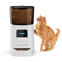 6l automatic cat feeder smart app cat kibble food dispenser for cats slow feeder with recording timing feeding pet supplies