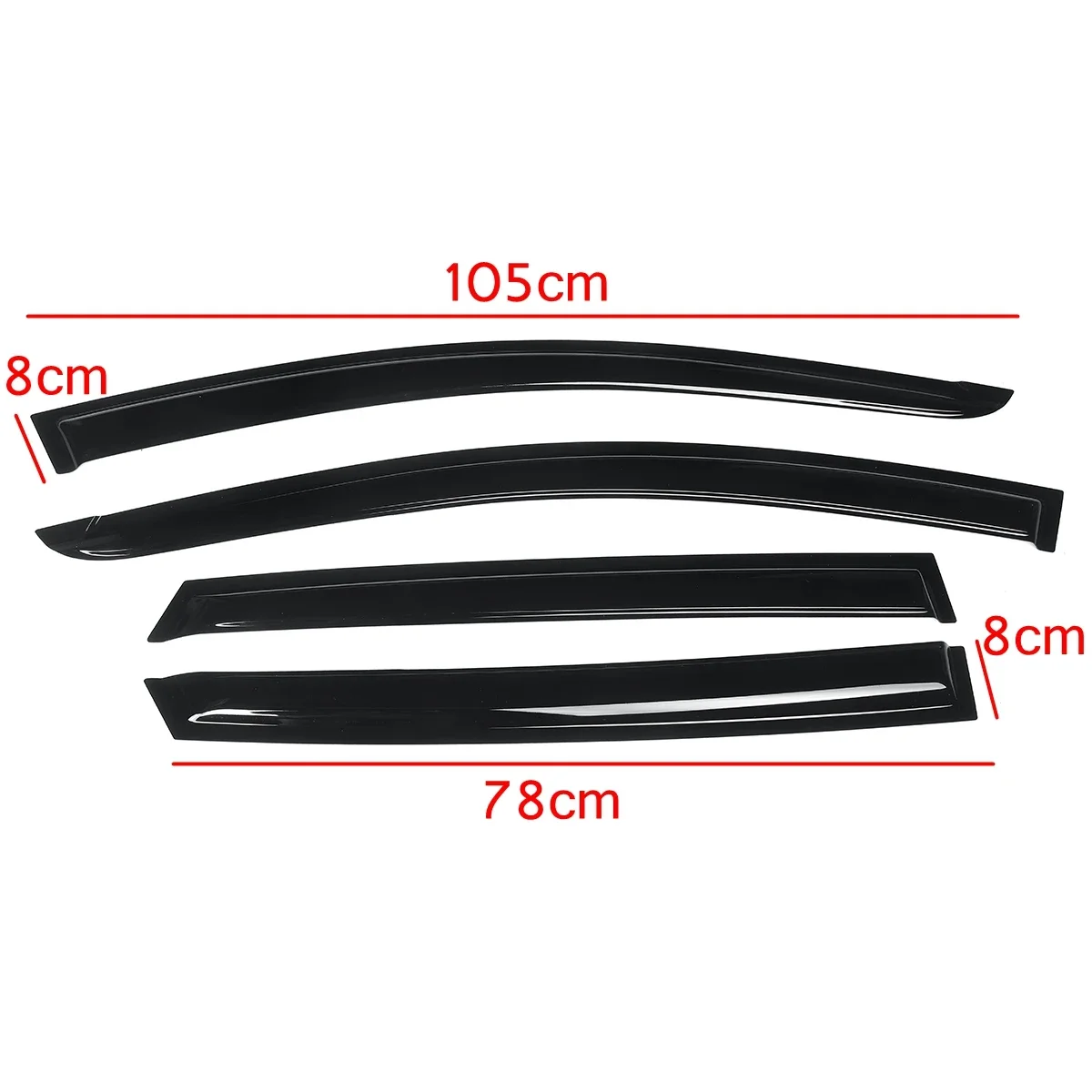 4х боковой оконный дефлектор тонированное окно козырек Вентиляция для Hyundai Accent RB