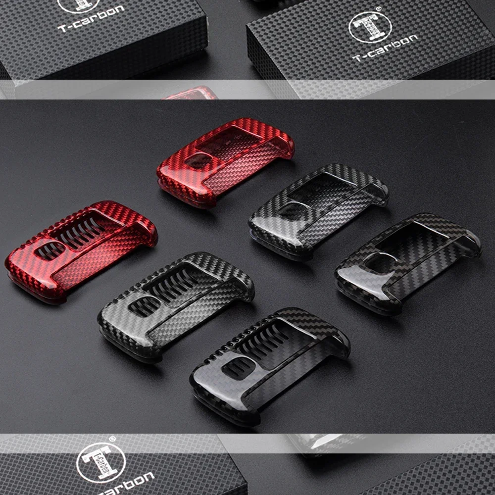 Чехол для ключей из углеродного волокна защитный чехол Jaguar 5-кнопочный