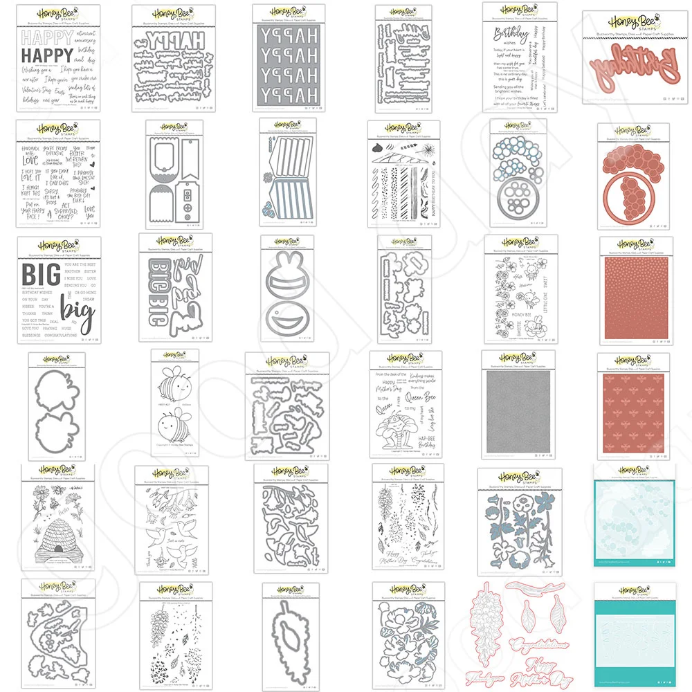 

2022 Arrival New Blessing Words Flowers Metal Cutting Dies Stamps Stencil Hot foil Scrapbook Used for Decoration Diy Handmade