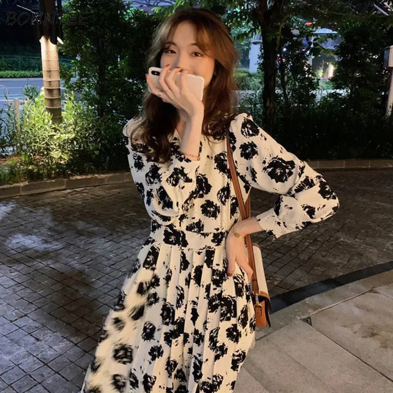 

Женское винтажное платье-туника с V-образным вырезом и длинным рукавом