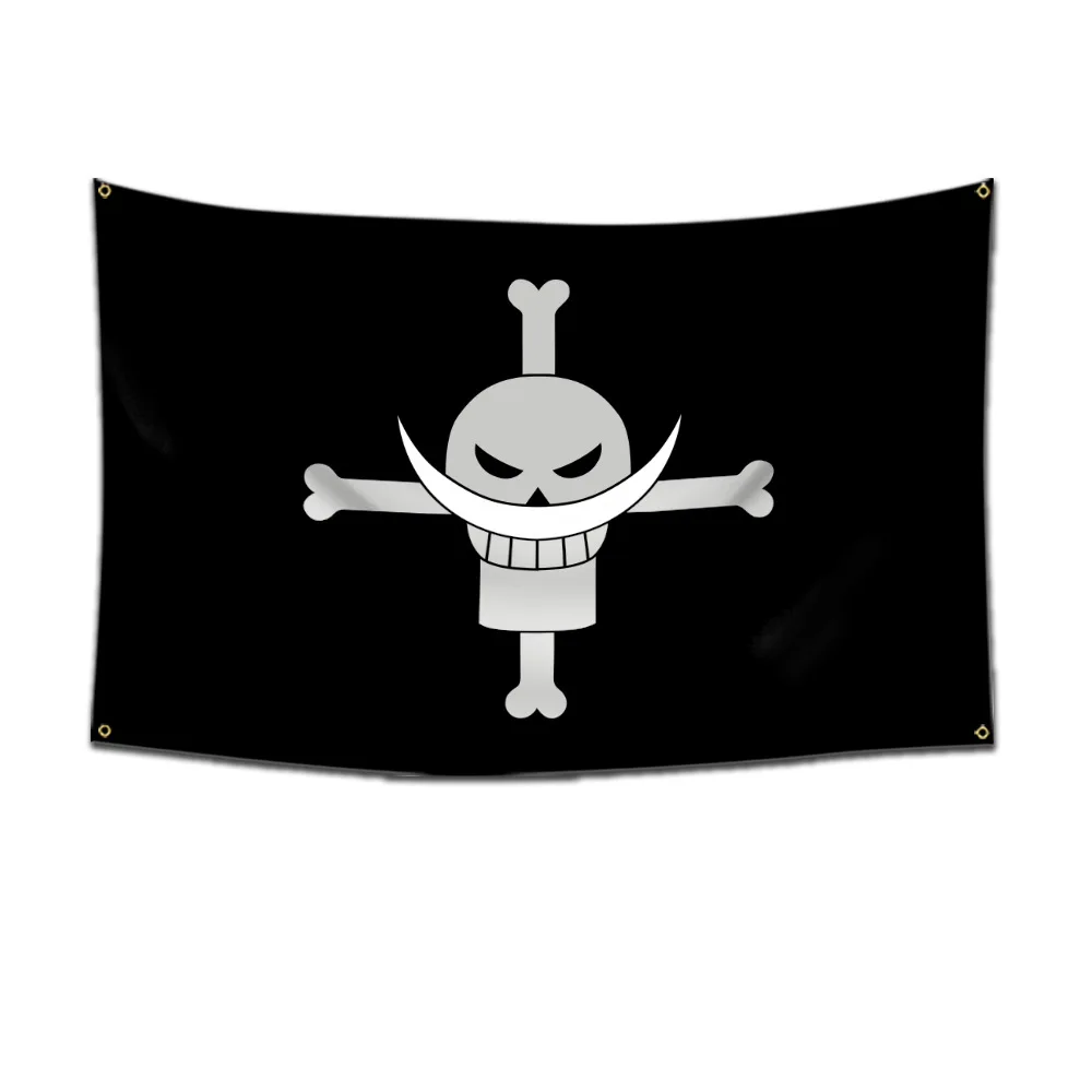 

Anime Straw Hat Pirates Flag Luffy Ace Nami Chopper Robin Zoro Sanji Buggy Brook Law Whitebeard Cosplay Party Props Toy 60x90cm