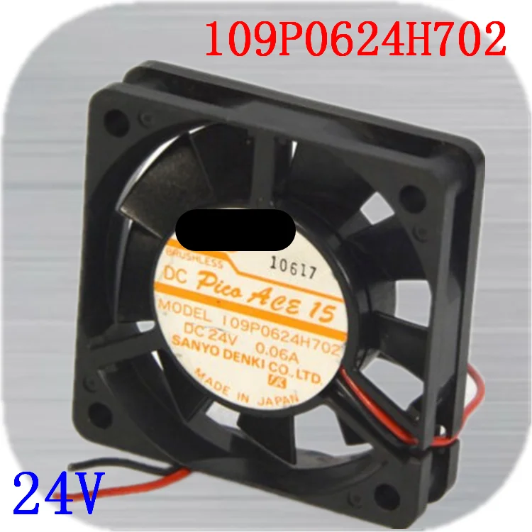 Оригинальный новый 100% рабочий 109P0624H702 DC24V 0.06A 6015 инверторный охлаждающий вентилятор