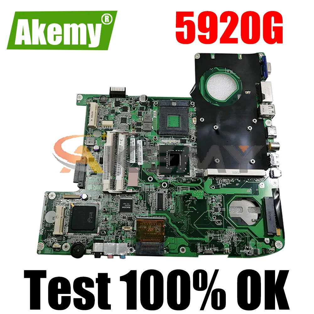 

AKEMY MBAGW06002 DA0ZD1MB6F0 MB.AGW06.002 For acer Aspire 5920G Laptop Motherboard PM965 DDR2 With Graphics Slot