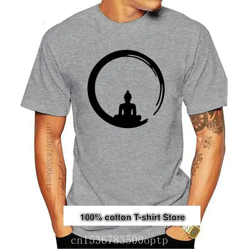 

Camisetas con estampado de Buda para mujer, a la moda ropa de diseño, de meditación, budismo, ajustada, blanca, S969, 2021