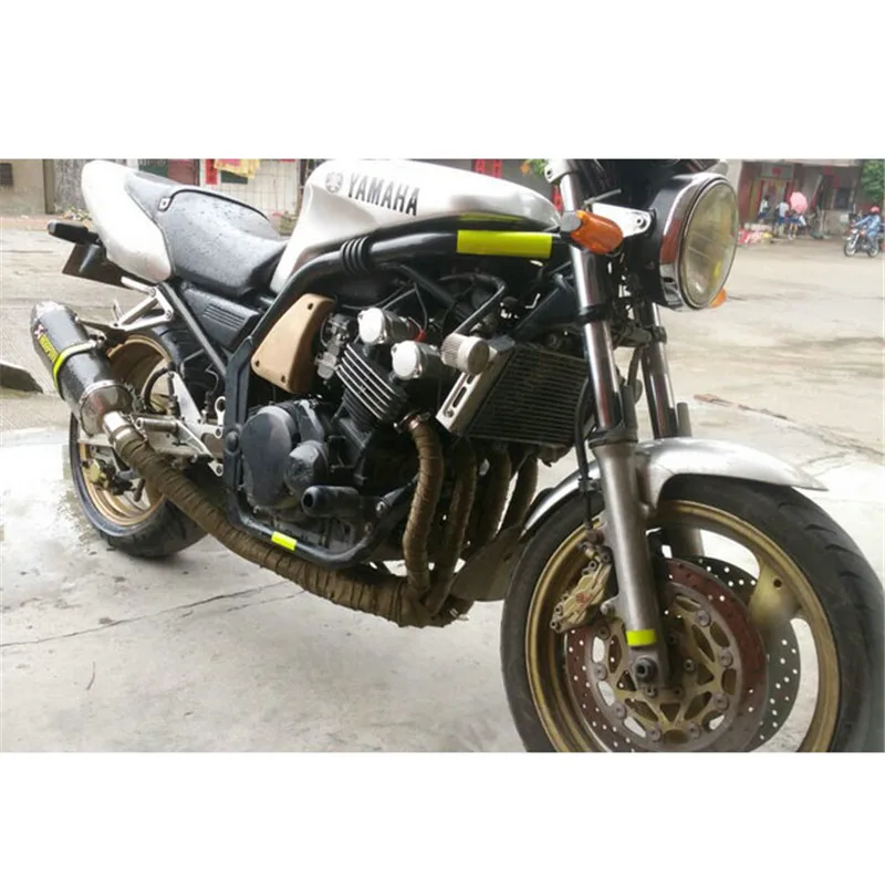 Универсальная Ткань для теплоизоляции выхлопной трубы мотоцикла защитный