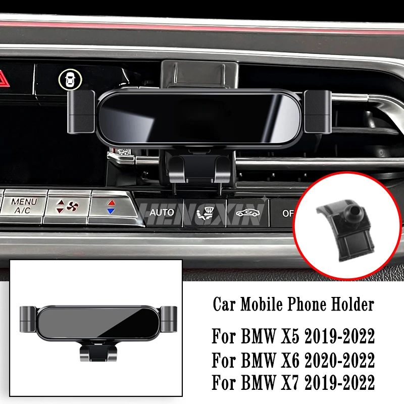 

Автомобильный держатель для телефона для BMW X5 X6 X7 G05 G07 2008-2022 гравитационный навигационный кронштейн зажим для воздуховода Поворотная поддержка
