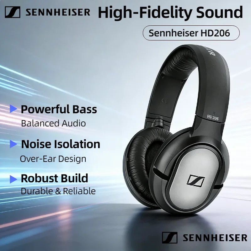 Sennheiser HD206 Wired Over Ear Headphones