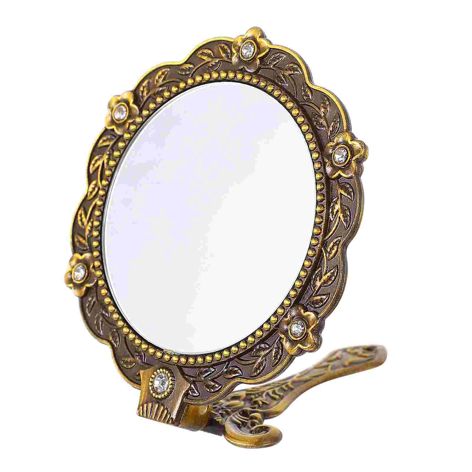 

Handheld Mirror Makeup Girlfriend Gift Mini Womens Travel Wallet Vanity Zinc Alloy Pocket Mirrors for bathrooms