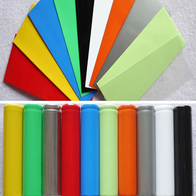 

20Pcs 18650 Battery Single cell Wrap Film Tape PVC Heat Shrink Tube Repair Shrinkable Sleeve Tubing Protect Pipe Cover