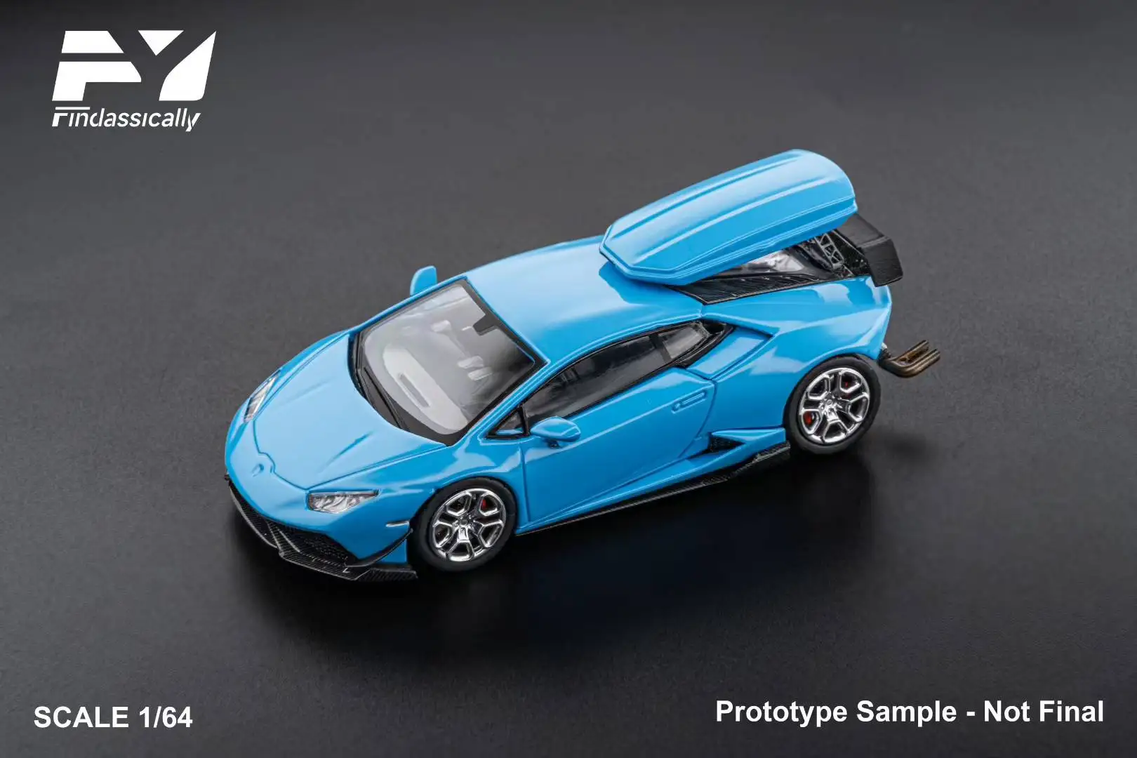 Фото Коллекционная модель автомобиля Findclassically 1:64 Huracan с функцией путешествия, литая под давлением №4