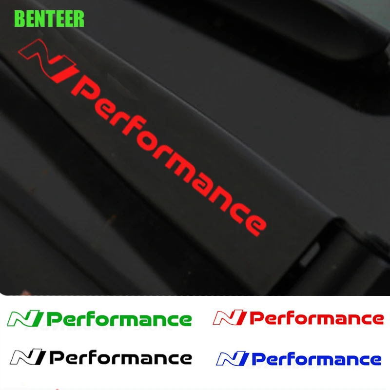 

Автомобильные наклейки на ветровое стекло для Hyundai N Performance I20 I30 I40 Ix35 TUCSON Elantra SONATA GENESIS SOLARIS VEOSTER, 4 шт.