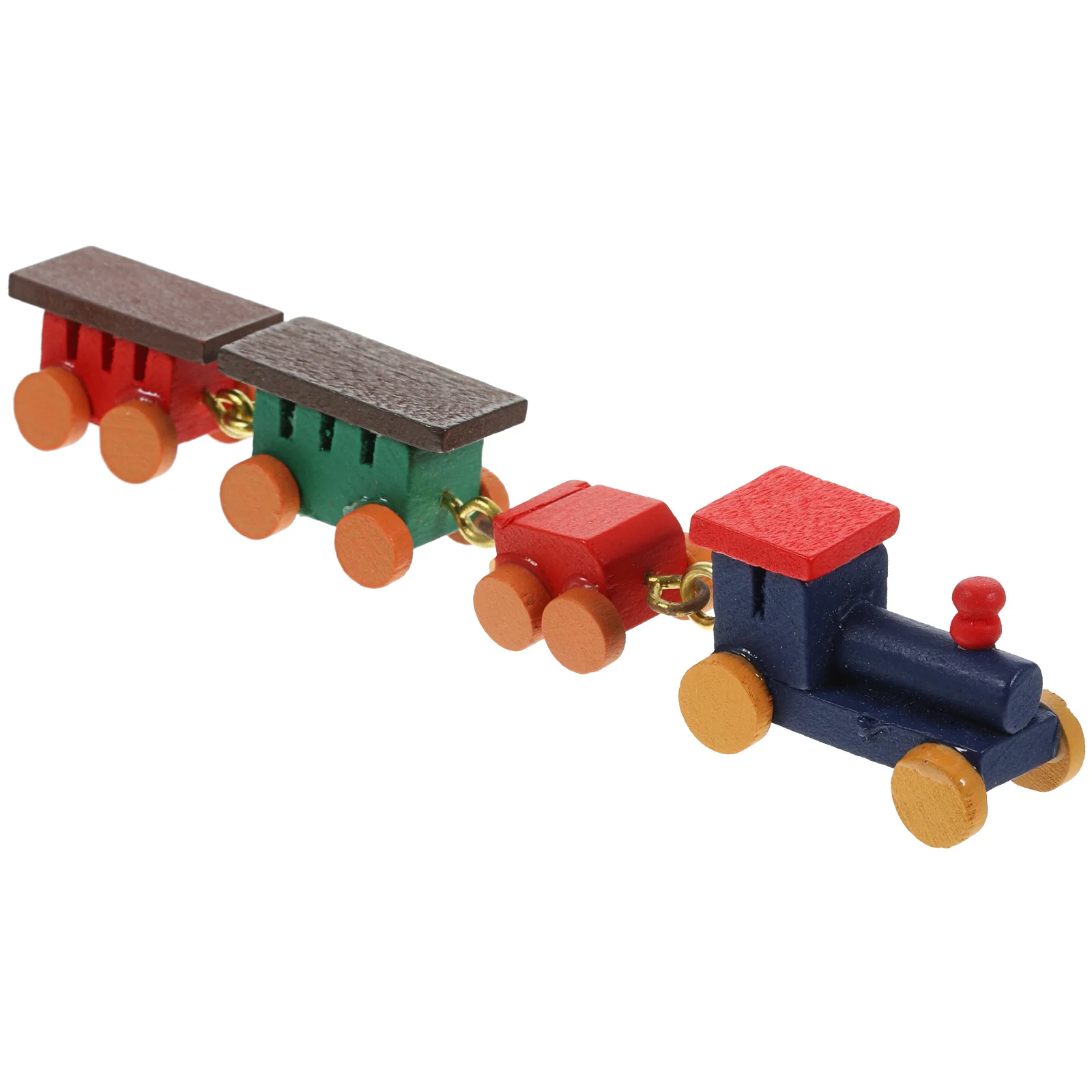 

Ornaments Miniature Model Creative Train Decor Cartoon Adornment Scene Toy Kids Wooden Decoration
