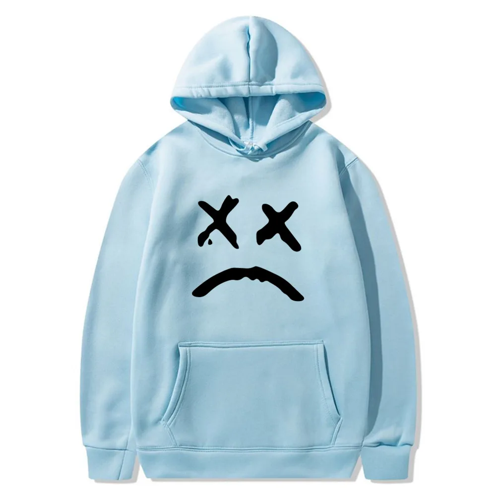 

Fashion 2022 Sweatshirt Hoodie happy smiling face printed wool Pullover couple hip hop street clothes Top Men's oversized clothe
