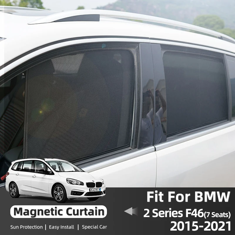 

Для BMW 2 серии F46 7 мест 2014-2022 Магнитная Автомобильная фотонавеска сетка защита от УФ-излучения солнцезащитный козырек автомобильный солнцез...