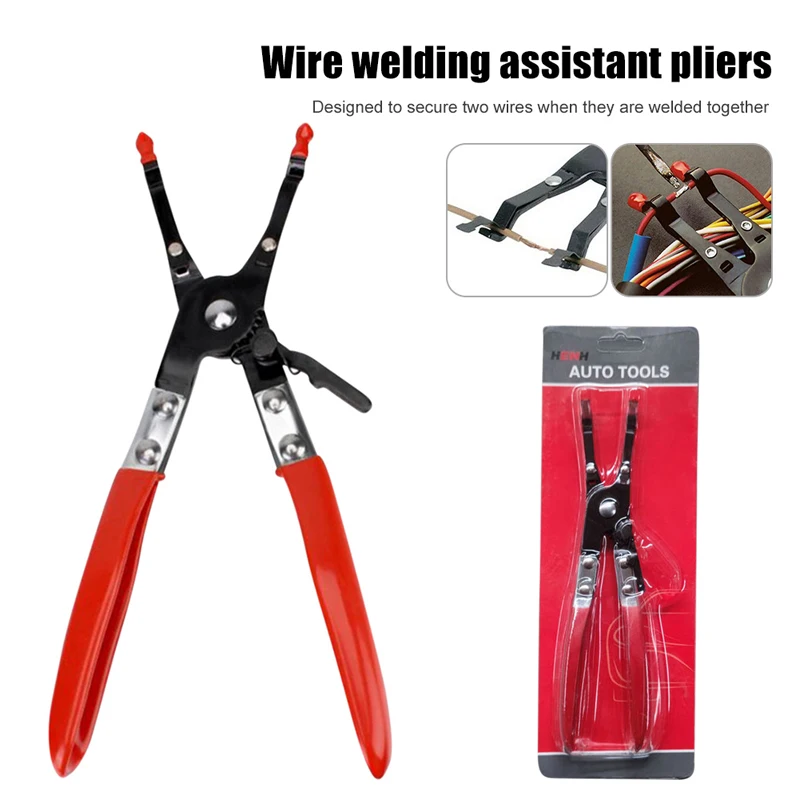 

Universal Car Vehicle Soldering Aid Pliers Hold 2 Wires Innovative Car Repair Tool Garage Tools Wire Welding Clamp Hand Tools