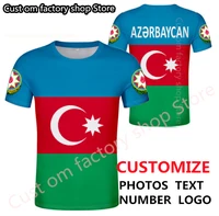 azerbaijan t shirt male student custom made name number photo flag tees aze country tshirt azerbaijani nation boy casual clothes