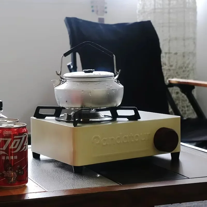 Уличная газовая плита для кемпинга мощная портативная кассетная горелка пикника