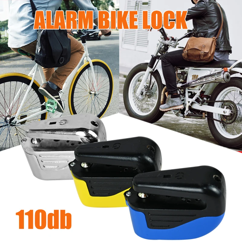 

Мини-замок велосипедный с защитой от кражи, портативный охранный замок из нержавеющей стали для велосипеда, сигнализация, дисковый тормоз, ...