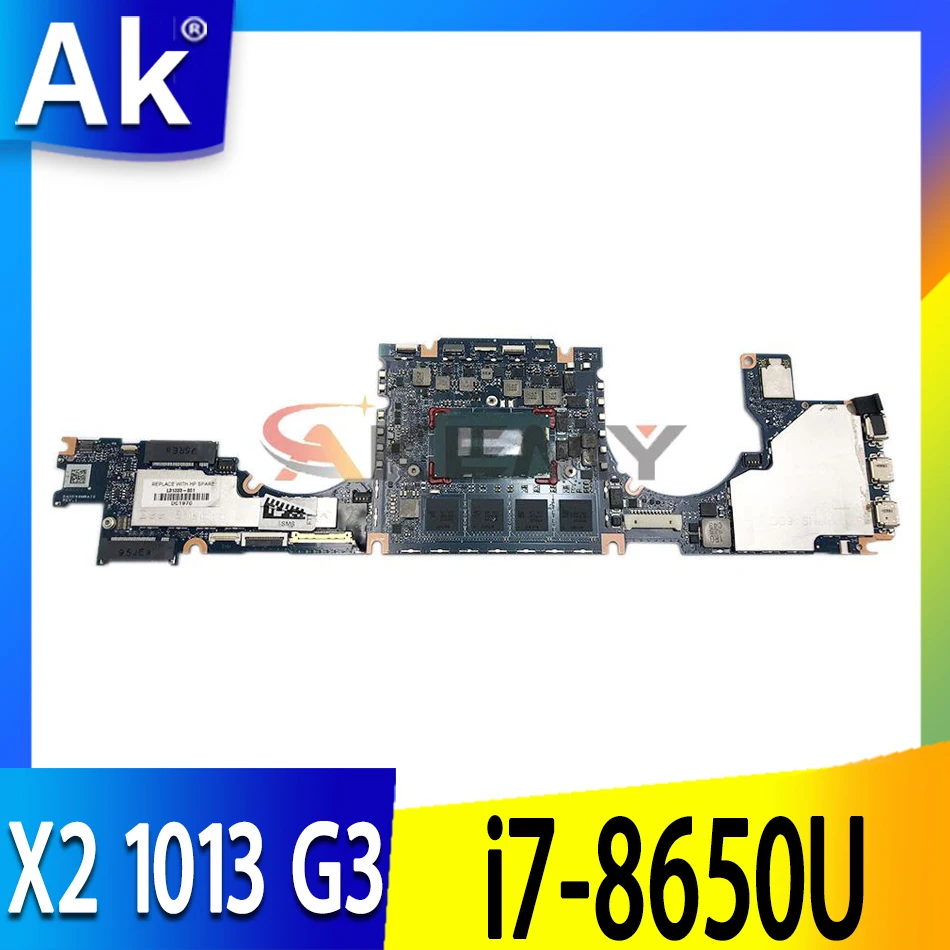 

DA0D99MBAH0 L31341-601 For HP Elite X2 1013 G3 Laptop Motherboard L31341-501 L31341-001 with i7-8650U CPU 16GB 100% test ok