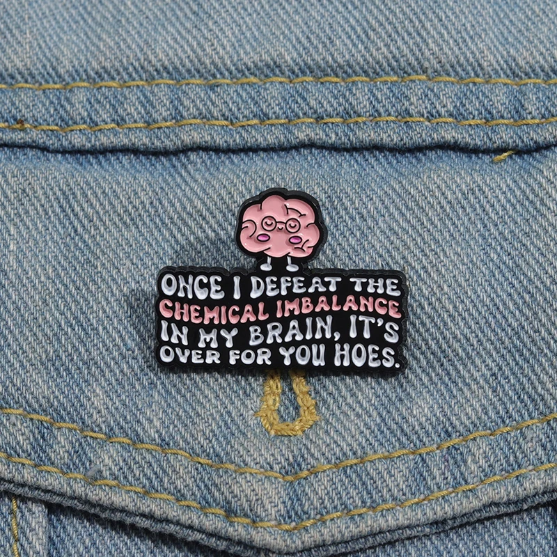 Эмалированная булавка для осведомленности психического здоровья Однажды я