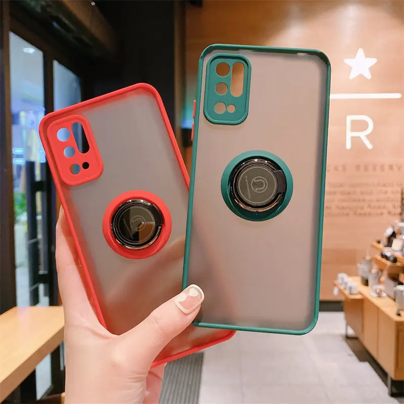 

For Xiaomi Poco M3 Pro 5G Shockproof Magnetic Ring Holder Armor Hard Cover Phone Case For Xiaomi Poco M3 Pro M3Pro 5G M2103K19PG